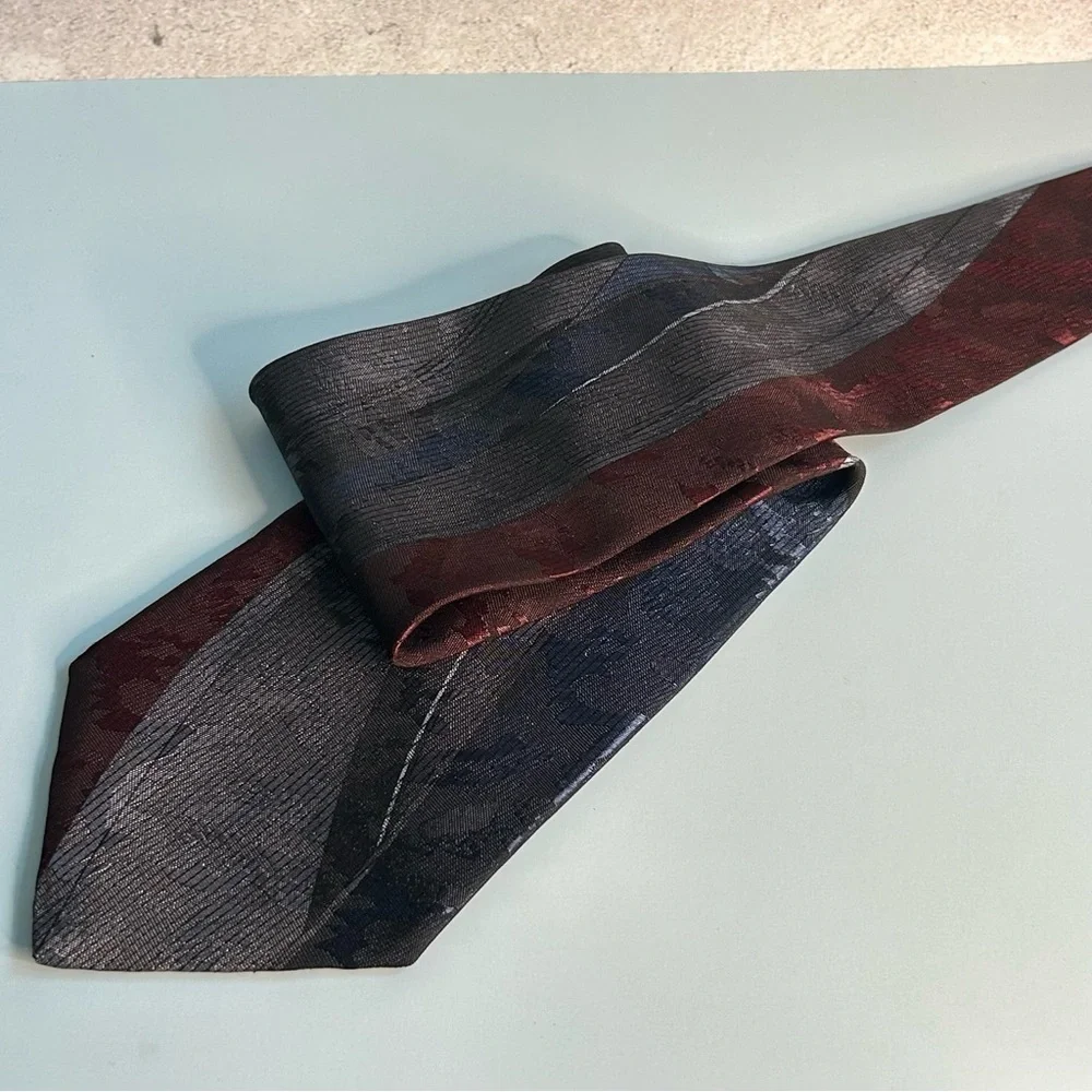 Puritan Black Blue and Red Patterned 60” Tie